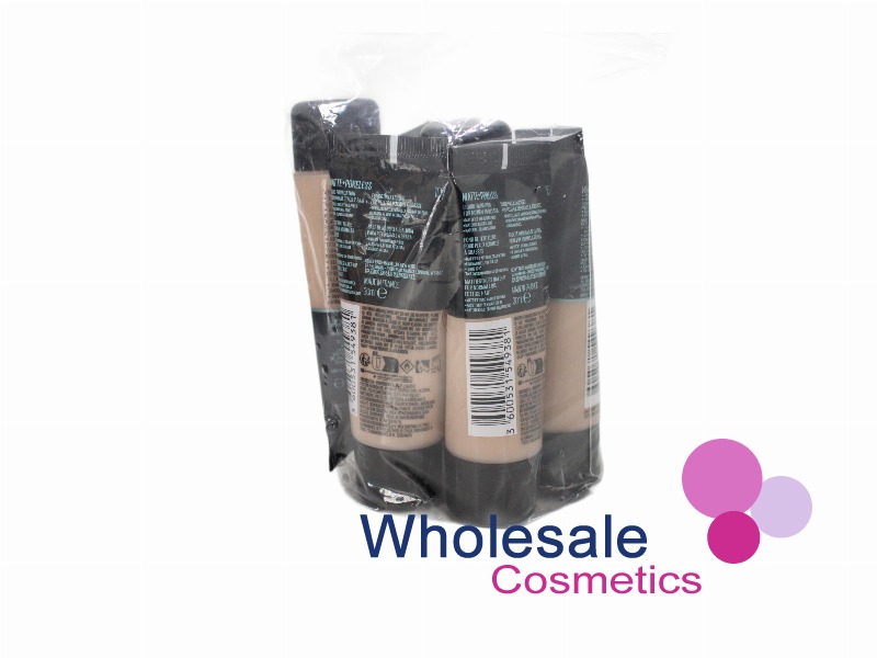 6 x Maybelline Fit Me Matte & Poreless Liquid Foundation - 107 ROSE BEIGE